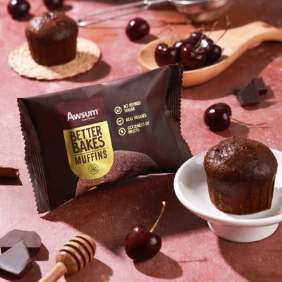 Awsum Beter Bake Chocolate Cherry Muffin