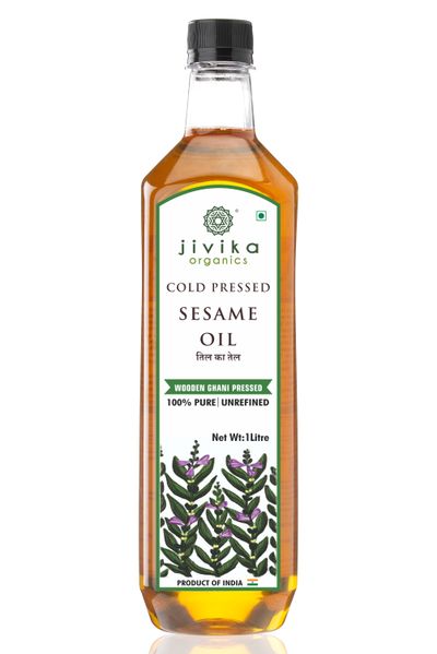 Jivika Naturals Cold Pressed Sesame Oil Bottle