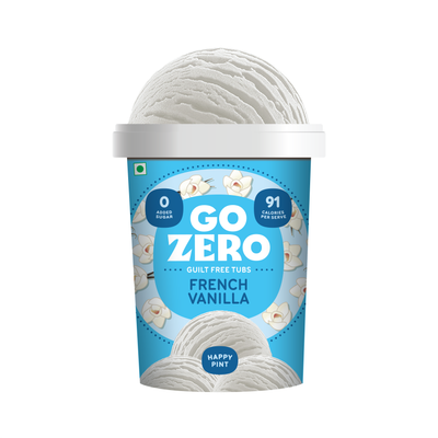 Go Zero French Vanilla Low Calorie Guilt Free Ice Cream Tub