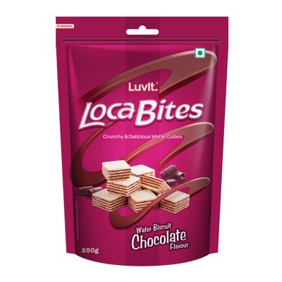 Luvit Loca Bites Chocolate Wafer Cubes