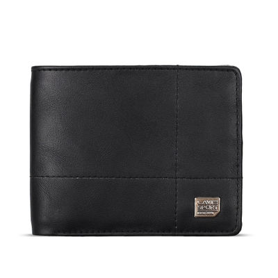Lavie Sport Men's Solid Faux Leather Bi-Fold Wallet | Black - One Size