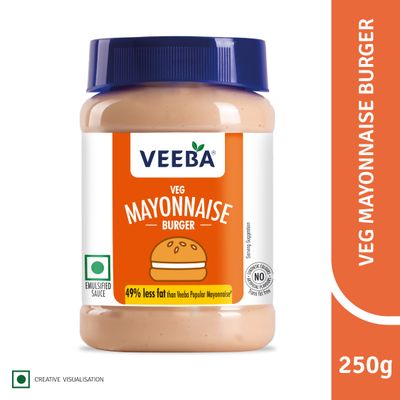 Veeba Original Mayonnaise | Jar | Artificial Colour, Flavour & Trans Fat-free