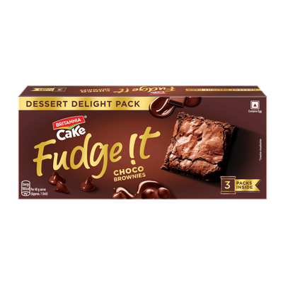 Britannia Fudge It Chocolate Brownie (With Egg)