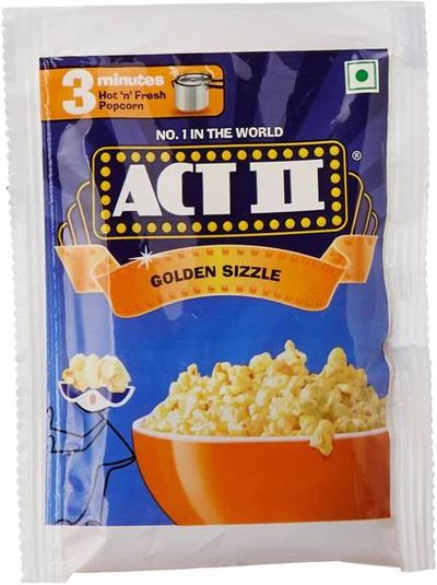 ACT II Instant Popcorn - Golden sizzle, Hot & Fresh in 3 mins