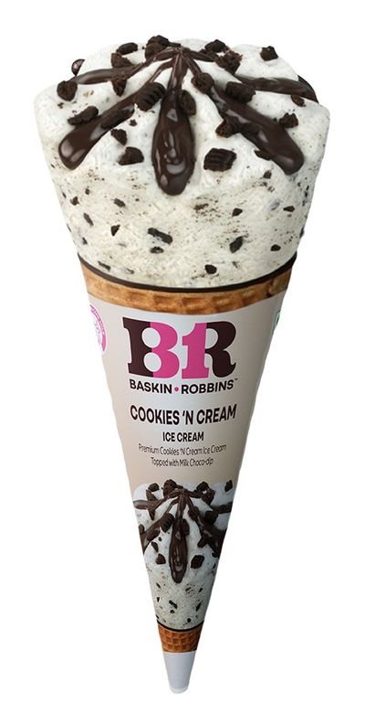 Baskin Robbins Cookies And Cream Ice Cream Cone