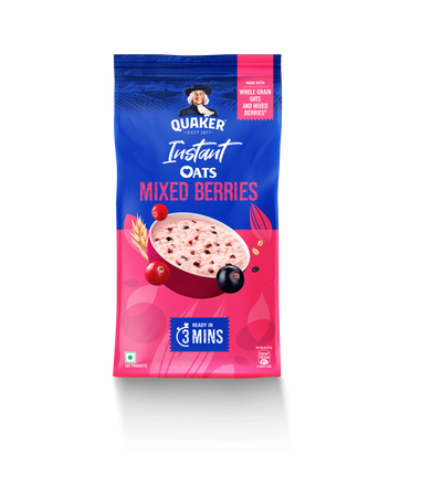 Quaker Mixed Berries Oats | Bag | Artificial Flavour-free