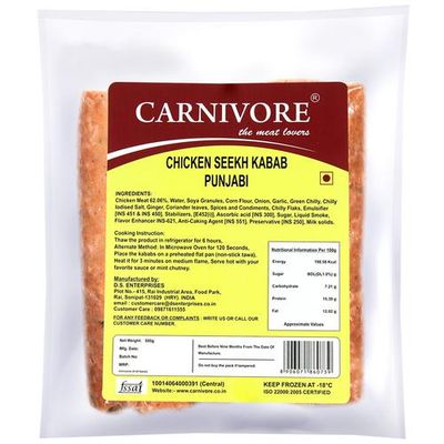 Carnivore Chicken Seekh Kabab Punjabi