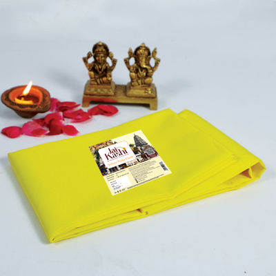 Jai Kashi Pooja Cloth - Yellow | 1.25 m x 0.8 m