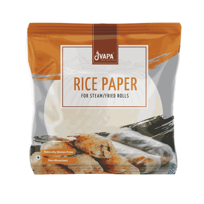 Jvapa Rice Paper | 22cm Round | 100% Rice | Naturally Gluten-Free | Spring rolls & Dumplings