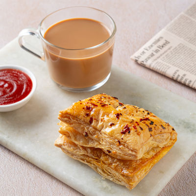 Chicken Puff & Adrak Chai Combo