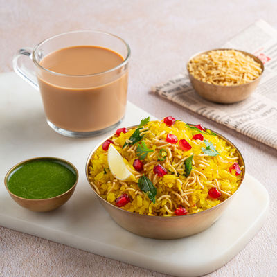 Poha & Adrak Chai Combo