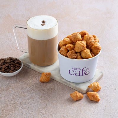 Mini Butter Croissants & Cappuccino Combo