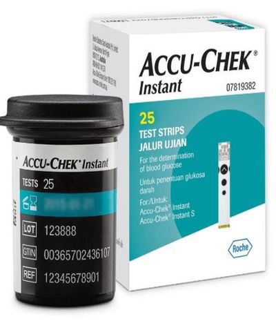 Accu Chek Instant Test ( Only ) Strip 25