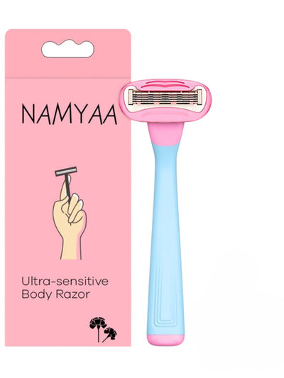 Namyaa Ultra Sensitive Body Razor For Women | 5 Blade Precision| Pack Of 1