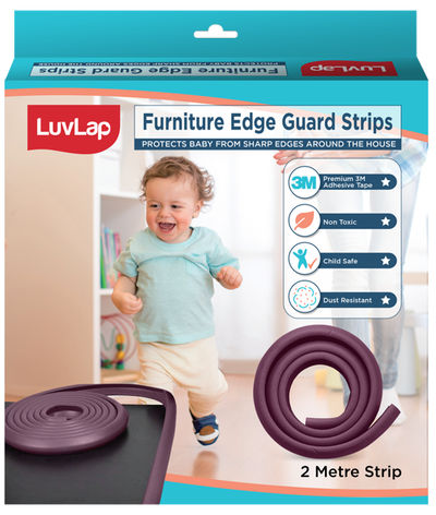 LuvLap Furniture Edge Guard Strips For Kids | Brown | 6+ months