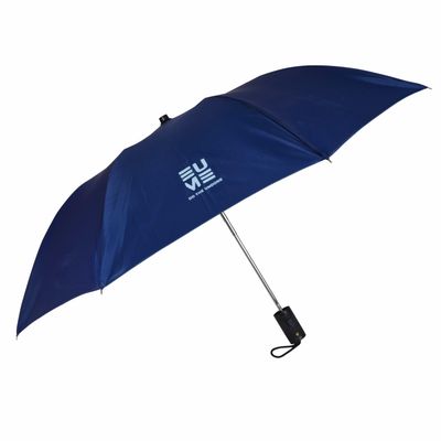 EUME Leatrix 21 Inch 2 Fold Auto-Open Lemon Umbrella | Navy Blue