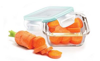 Treo By Milton Hi Borosilicate Clip Fresh Square Container, 160 Ml