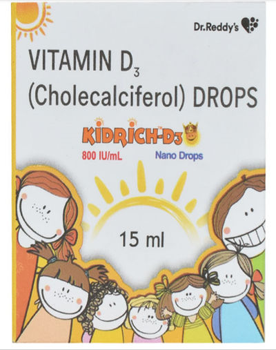 Kidrich D3 800Iu Oral Nano Drops 15mL