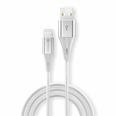 Portronics Konnect USB cable  1 m - White | More Flexible and Durability |  Braided