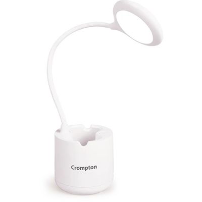 Crompton Rovello 6W Led Table Lamp | Rechargeable Upto 10 Hours Battery Back Up 360 Degree Flexible