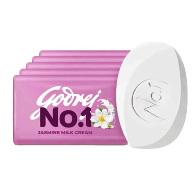 Godrej No.1 Bath Soap – Jasmine & Milk Cream