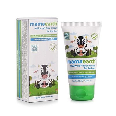 Mamaearth Milky Soft Baby Face Cream With Muru Muru Butter 