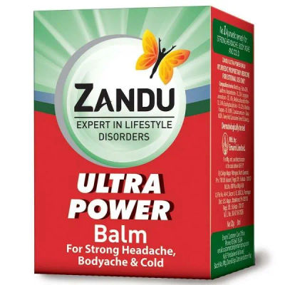 Zandu Balm Ulter Power For Strong Headache Bodyache & Cold 8 ml Combo