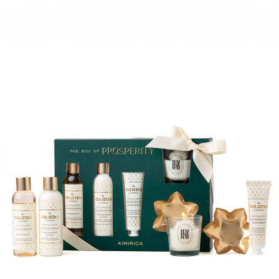 Kimirica Box of Prosperity | Luxury Self-Care Gift Set with Bath & Body Essentials | Premium Gifting