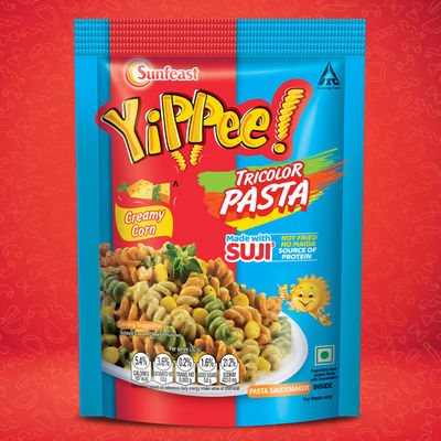 Sunfeast Yippee! Instant Pasta - Tricolor Creamy Corn