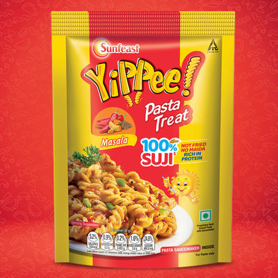 YiPPee! 100% Suji Masala Pasta Treat