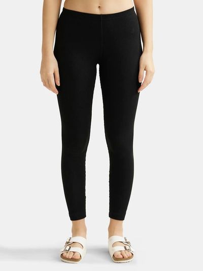 Jockey 2520 Women's Super Combed Cotton Rich Thermal Leggings | Black-M