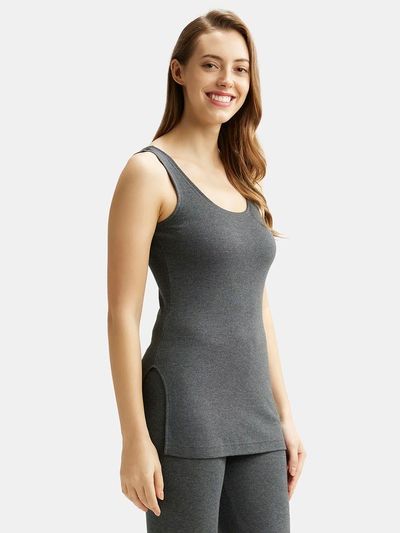 Jockey 2500 Women's Super Combed Cotton Rich Thermal Tank Top | Grey-XL