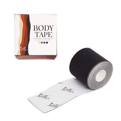 Buttchique Breast Lift Body Tape (6.5 Cm X 5 Meter Roll), Lasts Upto 8-10 Hours (Black)