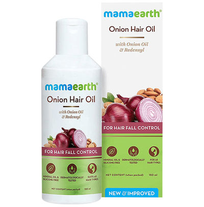 Mamaearth Onion Hair Oil For Hair Fall Control