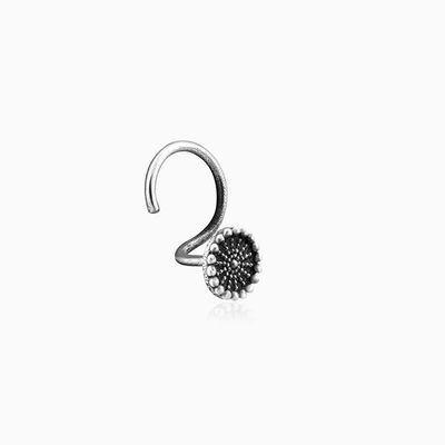 Giva Oxidised Silver Classic Nose Pin
