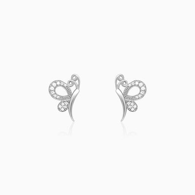 Giva Silver Love Like A Butterfly Studs