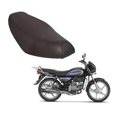 Motorzee Splendor BS6 Bike Seat Cover Protect Rust and Dust, PU Leather Waterproof Durable | Black