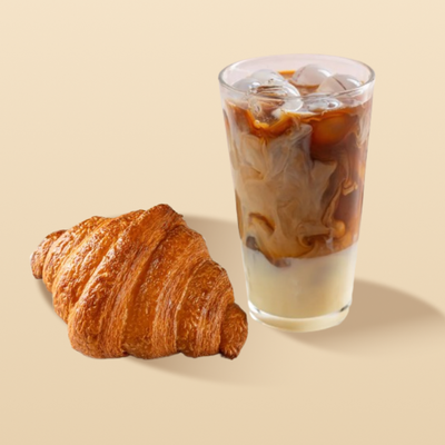 Butter Croissant + Vietnamese Cold Coffee
