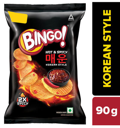 Bingo! Hot & Spicy Potato Chips - Korean Style 90 g