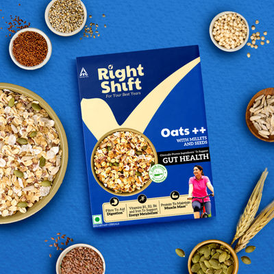 Right Shift Millet & Seed Multigrain Oats | Box | Added Colour, Preservative, & Maltodextrin-free