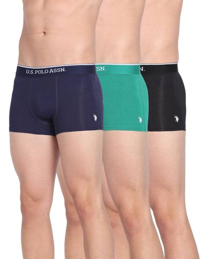 U.S. Polo Assn. | Underwear Pack of 3 | XL | Trunks | ET004 | Black, Green And Navy