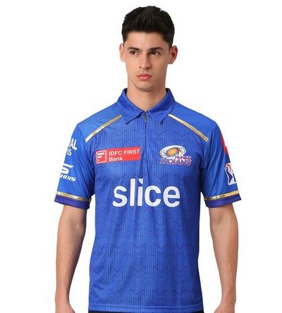 PlayR MI - IPL Fan Men's 100% Polyester Jersey - L