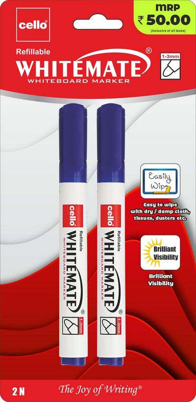 Cello Whitemate Whiteboard Marker - Assorted | Blister