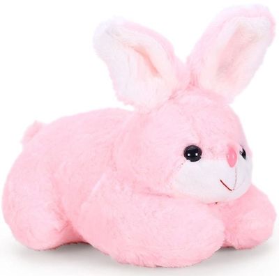 Babique Rabbit Plush Cute Rabbit Soft Toys Animal Home Decor Baby/Boys/Girls (Pink, 26 cm)