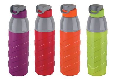 CELLO Puro Striker 900 Plastic Water Bottle | Keeps Content Cold for Long hours | 700ml (Colour May Vary)