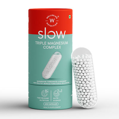 Wellbeing Nutrition Slow Triple Magnesium Complex with Glycinate, Aquamin Citrate & Threonate