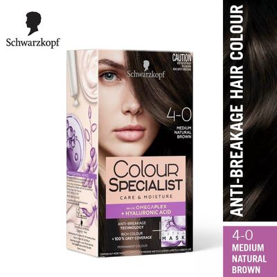Schwarzkopf Colour Specialist Permanent Hair Colour 4-0 Medium Natural Brown