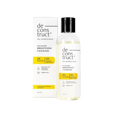 Deconstruct Niacinamide Brightening Facewash- 2% Niacinamide + 2% Liquorice Root Extract