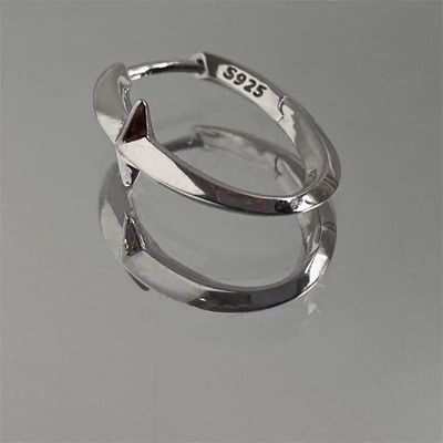 Salty Alpha Minimalist Kpop Silver Earrings