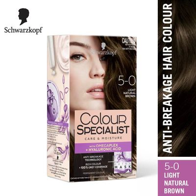 Schwarzkopf Colour Specialist Permanent Hair Colour 5-0 Light Natural Brown